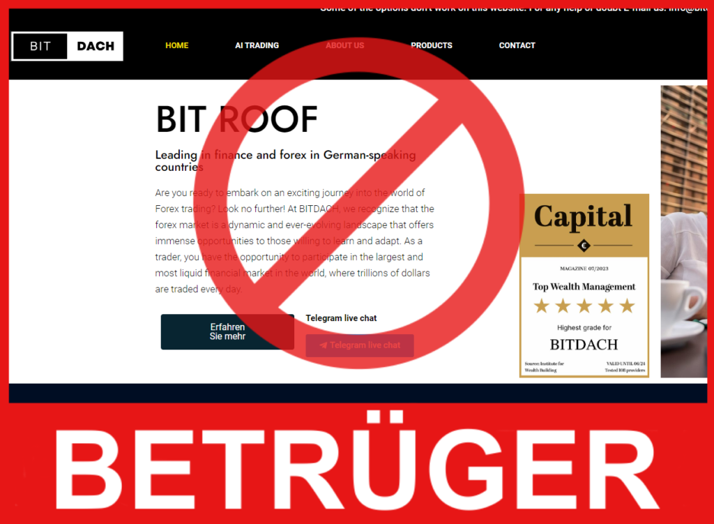 Bitdach VorderseiteBildschirm