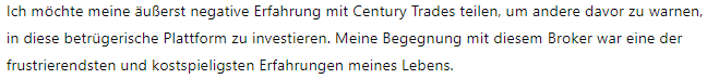 Century Trades 1Bildschirm