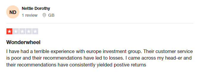 Europe Investment Group 1Bildschirm