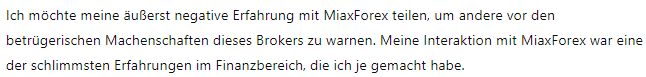 MiaxForex 1Bildschirm