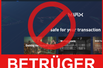 MiaxForex Vorderseite Bildschirm