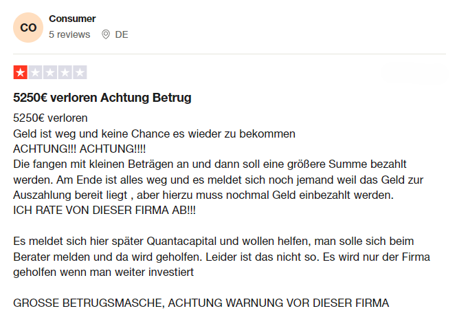 Quantacapital 1Bildschirm
