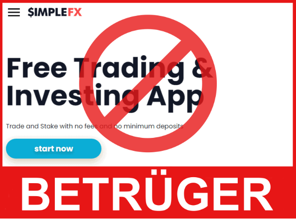SimpleFX VorderseiteBildschirm