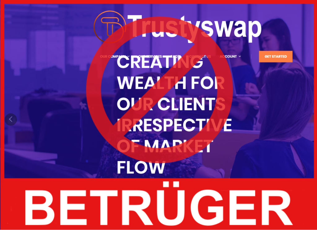 Trustyswap VorderseiteBildschirm