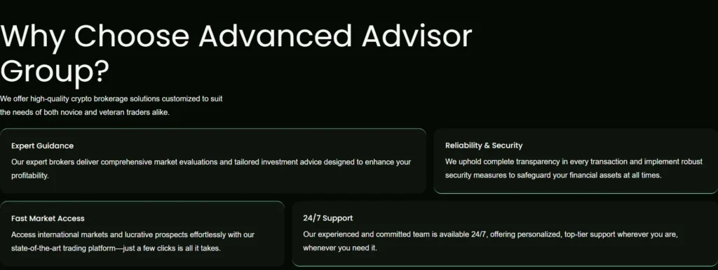 Advanced Advisor Group Screen 2
