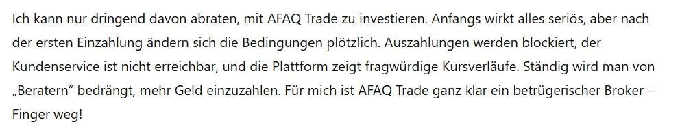 AFAQ Trade Screen 3