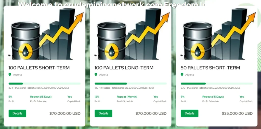 CrudeMiningNetwork Screen 2