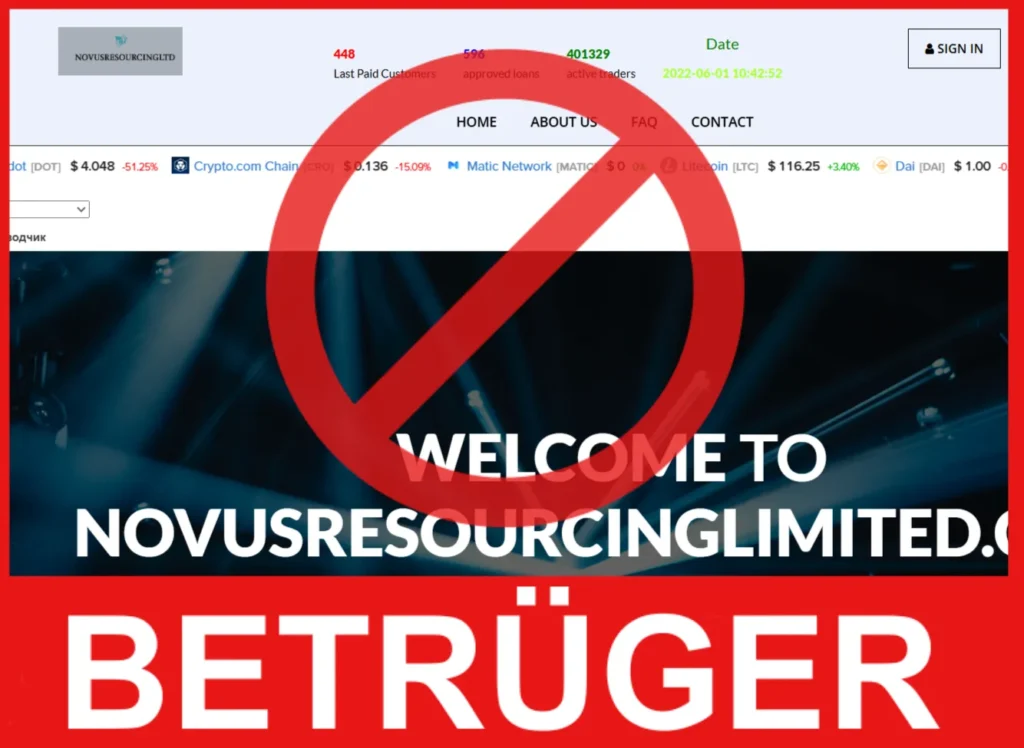 Novusresourcinglimited Gesicht
